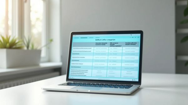 Comparez votre assurance avec un tableau comparatif unique